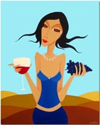 LADY&nbsp;von Anil Kohli - Acryl auf Leinwand 80x100cm